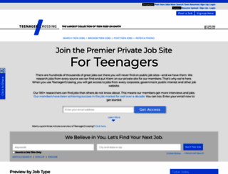 teenagercrossing.com screenshot