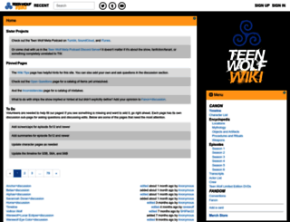 teenwolfwiki.com screenshot