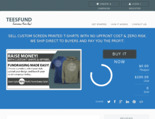 teesfund.com screenshot