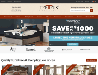 teetersfurniture.com screenshot