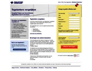 tegelzetters-vergelijken.nl screenshot