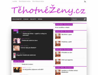 tehotnezeny.cz screenshot