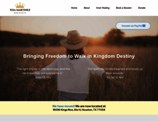 teiamartinezministries.com screenshot