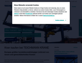 teichmann-krane.de screenshot