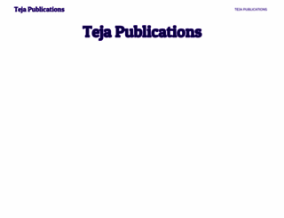 tejapublications.com screenshot