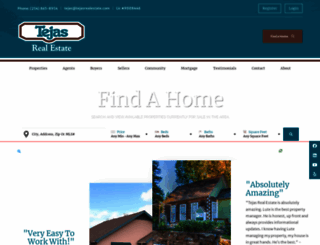 tejasrealestate.com screenshot