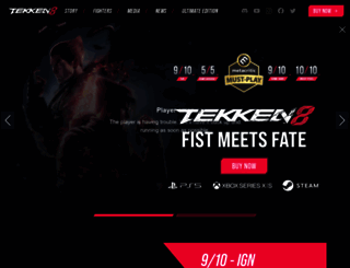 tekken.com screenshot