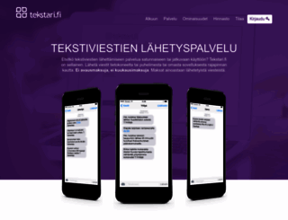 tekstari.fi screenshot