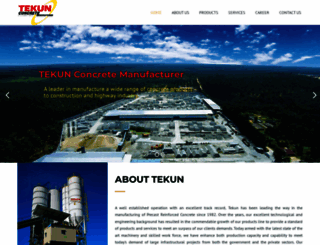 tekunconcrete.com screenshot