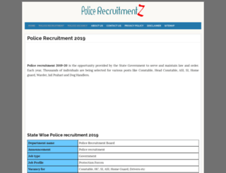 telangana.policerecruitments.in screenshot