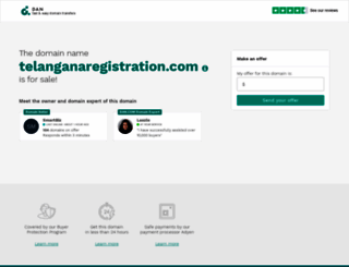 telanganaregistration.com screenshot