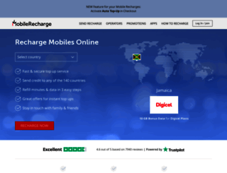telcel.mobilerecharge.com screenshot