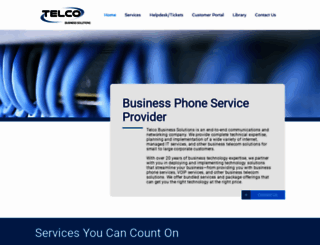 telcobusinesssolutions.com screenshot