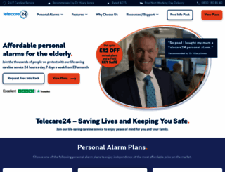 telecare24.co.uk screenshot