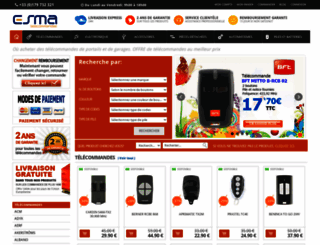telecommande-esma.com screenshot