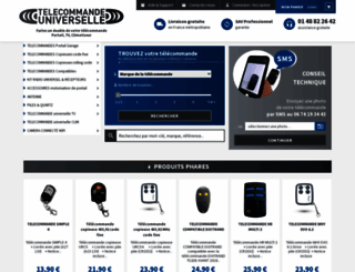 telecommande-portail-universelle.com screenshot