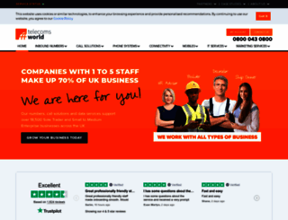 telecomsworldplc.co.uk screenshot