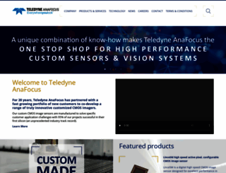 teledyne-anafocus.com screenshot