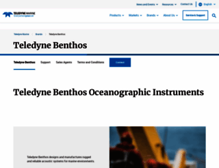 teledynebenthos.com screenshot