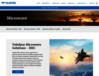 teledynemicrowave.com screenshot