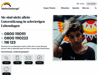 telefonseelsorge.de screenshot