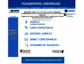 telegrama.com.ar screenshot