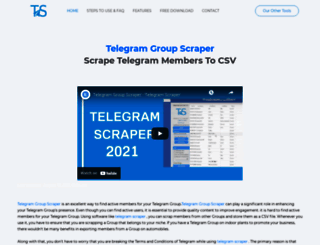 telegramgroupscraper.com screenshot