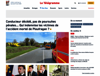 telegramme.fr screenshot