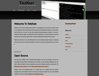 telekast.sourceforge.net screenshot