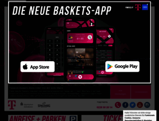 telekom-baskets-bonn.de screenshot