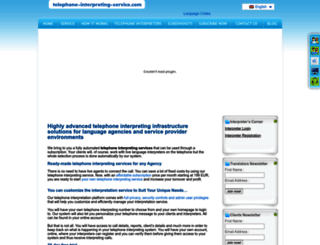 telephone-interpreting-service.com screenshot