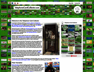 telephonecardcollector.com screenshot