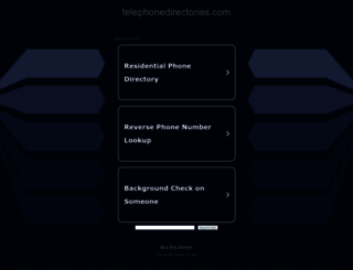 telephonedirectories.com screenshot