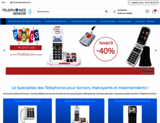 telephones-senior.com screenshot