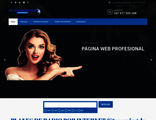 teleserviciosperu.com screenshot