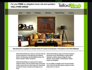 telford-blinds.co.uk screenshot
