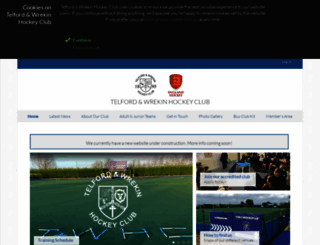 telfordhockeyclub.co.uk screenshot