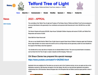 telfordtreeoflight.org.uk screenshot