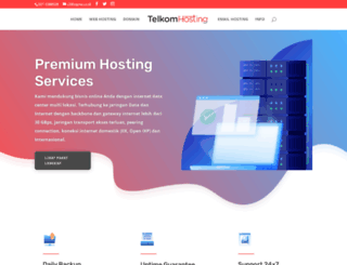 telkomhosting.com screenshot