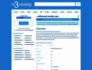 telkomsel.vuclip.com.w3snoop.com screenshot