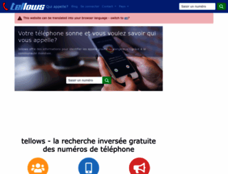 tellows.be screenshot