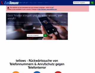 tellows.ch screenshot
