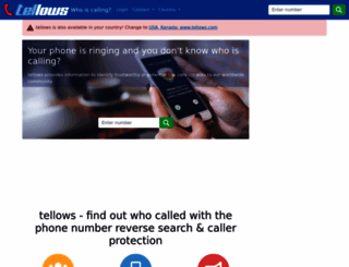 tellows.co.za screenshot