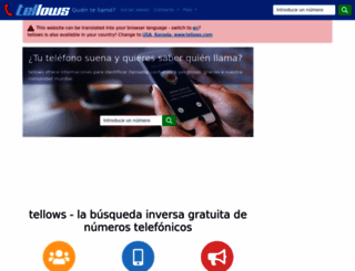 tellows.mx screenshot
