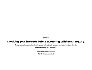 telltimssurvey.org screenshot