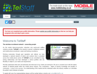 telstaff.co.uk screenshot