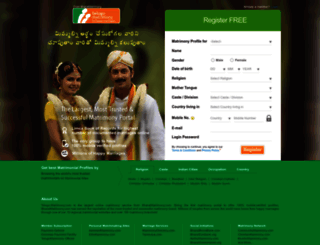 telugu.matrimony.com screenshot