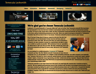 temeculalocksmith.com screenshot