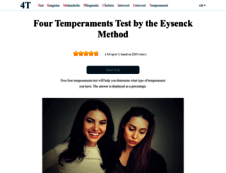 temperamenttest.org screenshot