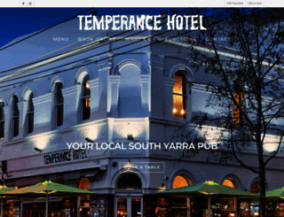 temperancehotel.com.au screenshot